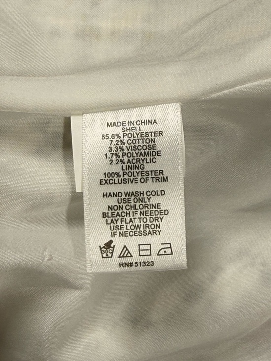 CeCe | Crew Neck Black & White Tweed Fit & Flare Dress Silver Button Down - Picture 10 of 15